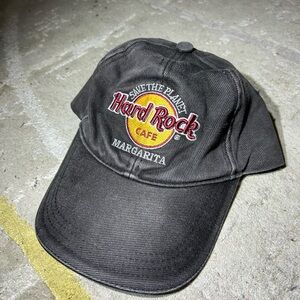 Hard Rock Cafe Charcoal Cap with Red Logo